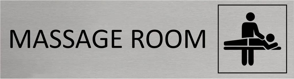 CombiCraft Aluminium Türschild Massage Room 165x45mm mit Produktbild 