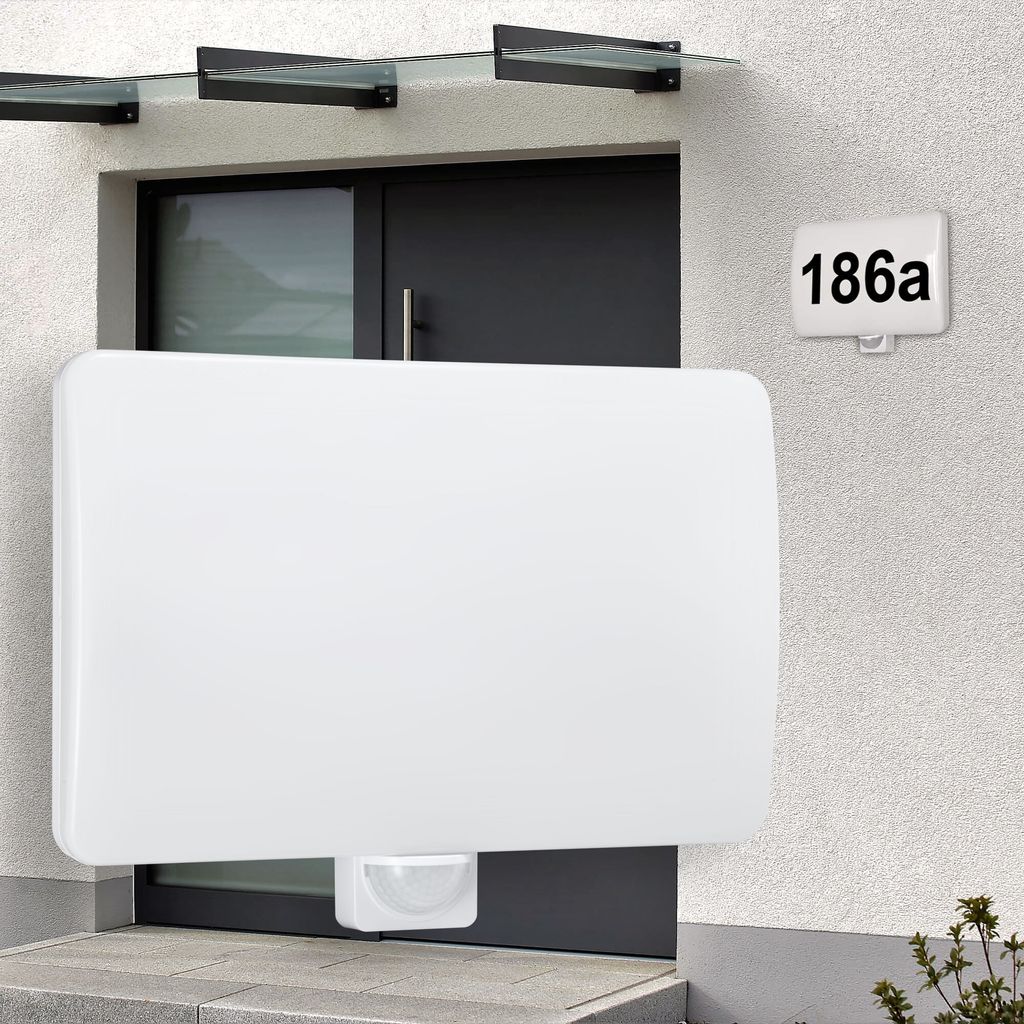 LED Hausnummernleuchte "MAXOR" weiß IP65 mit Produktbild 