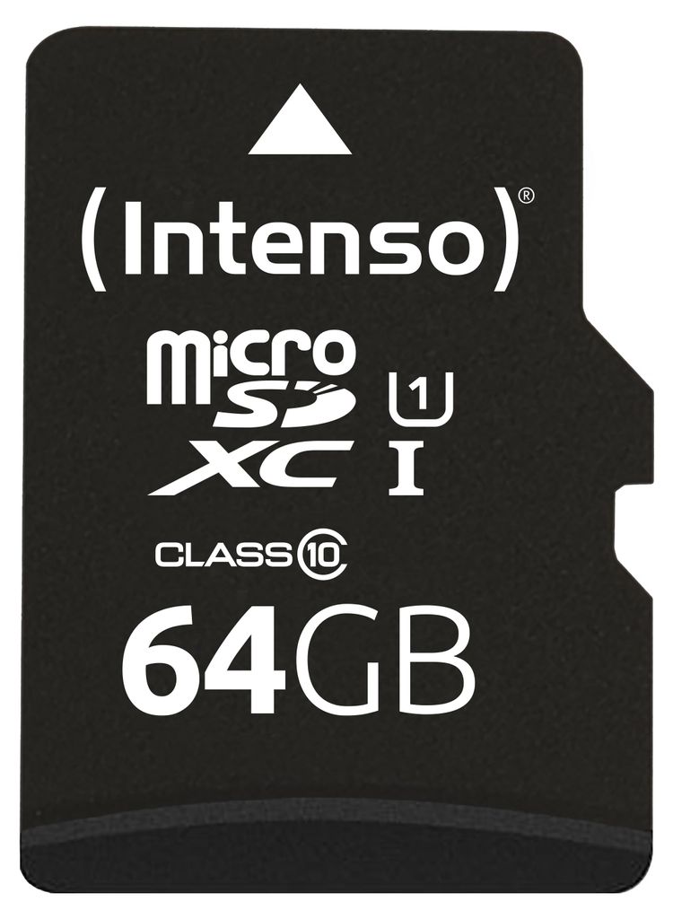 Intenso 3423490 memoria flash 64 GB MicroSDXC UHS-I Classe Immagine del prodotto 