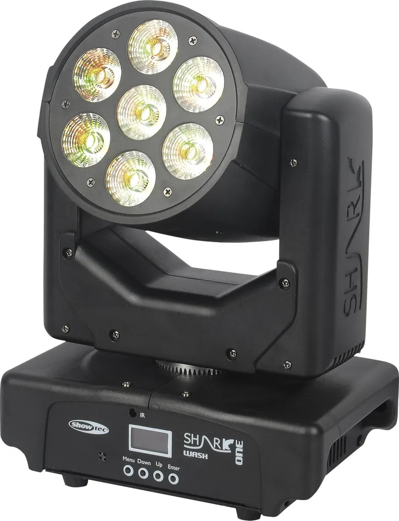 Showtec Shark Wash One - Lyre LED Wash 7x12W RGBWA-UV Haute Précision