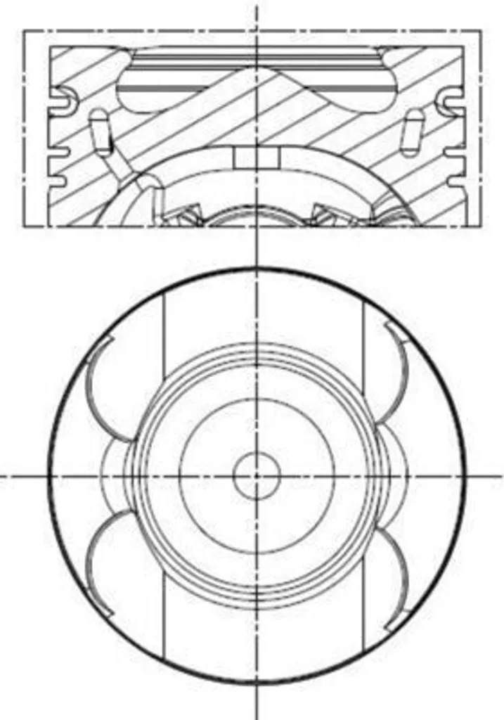 Piston MAHLE 013 PI 00156 000 pour FORD Transit Custom et Focus Mk4