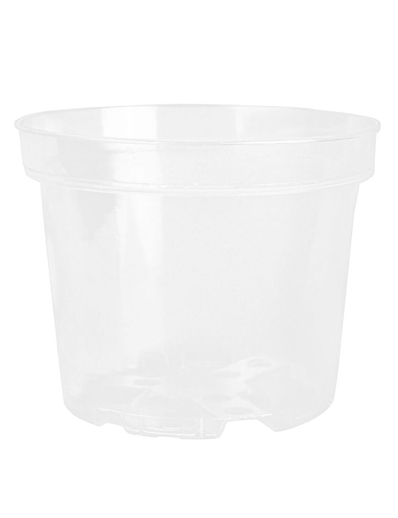 TERAPLAST Übertopf Orchidea 16 Cm – Transparenter Blumentopf Für Orchideen & Zimmerpflanzen