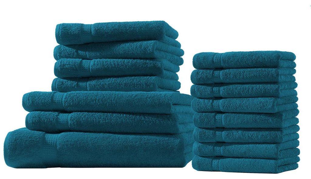 XXL-Set 15tlg Frotteetücher Elegance 100% Baumwolle 500 gsm Produktbild 