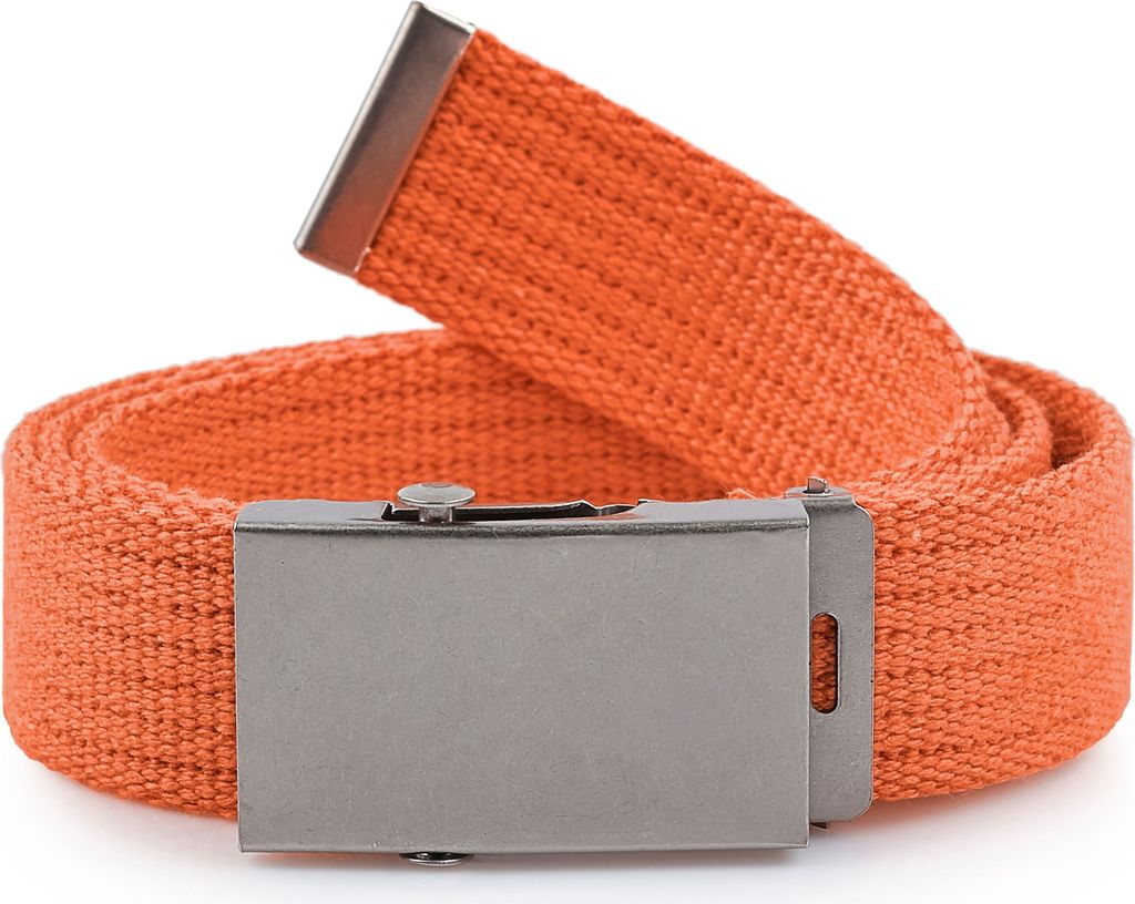 Merry Style Damen Gürtel Stoffgürtel P20 (Orange-Silber, 105 cm (Gesamtlänge 110 cm))