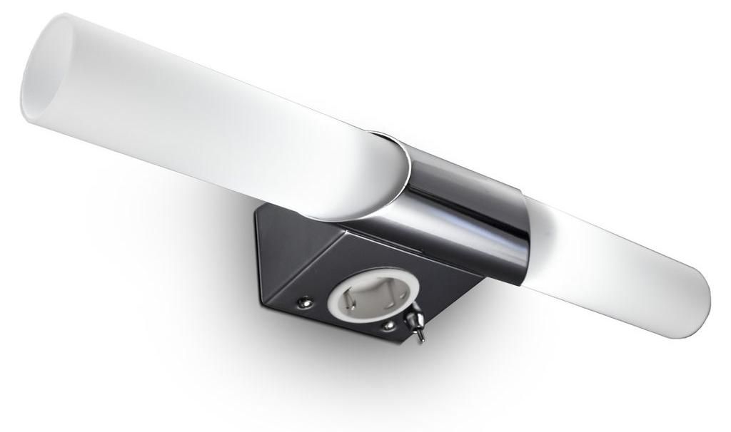 B.K.Licht Lampe miroir moderne avec prise & interrupteur, Image du produit 