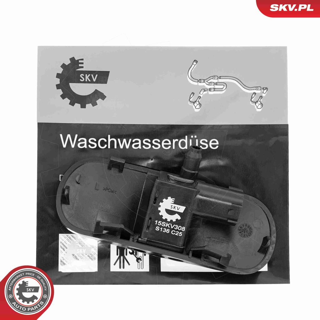 ESEN SKV Scheibenwischer-Düse Scheibenwaschdüse 15SKV308 Vorne Links für AUDI Q3 (8UB, 8UG)