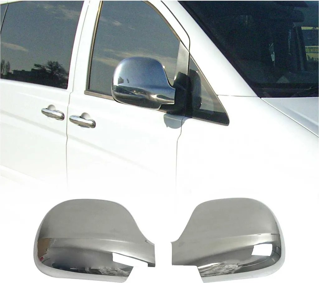 Calotte Specchietti Mercedes Vito W639 Acciaio Inox | Ricambi Argento