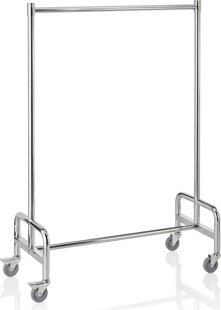 Portant à vêtements en acier nickelé 8kg avec finition chrome brillant