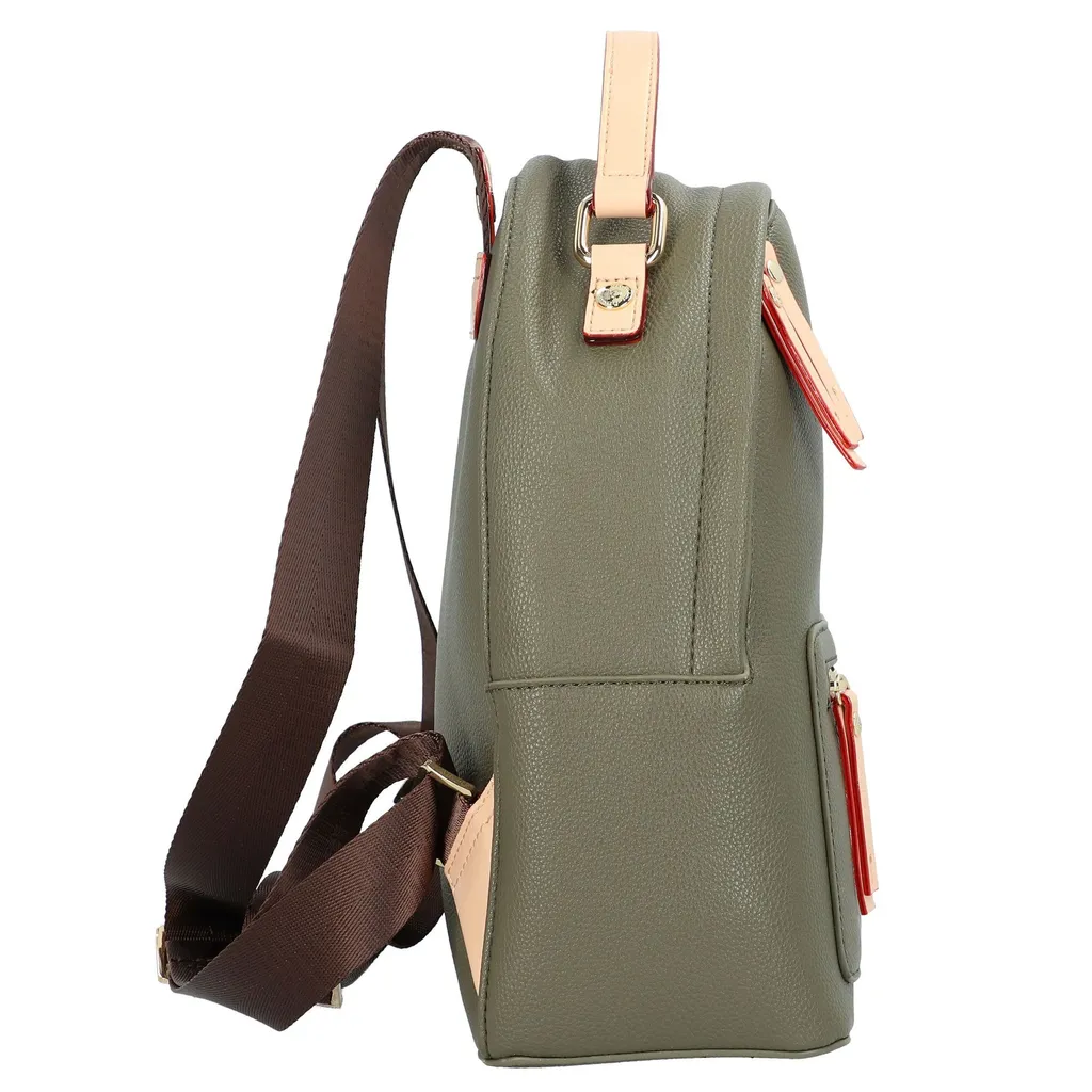 Sac à Dos Bugatti Ella Vert Olive - Idéal pour Travail et Sorties - 13