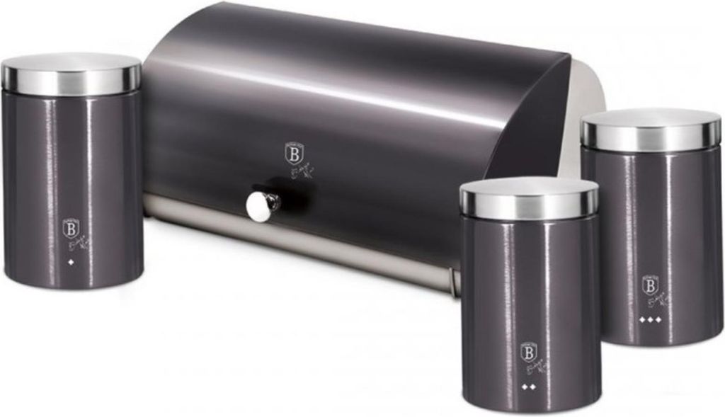 Berlinger Haus Brotkasten BH-6732 Kohlenstahl Silber