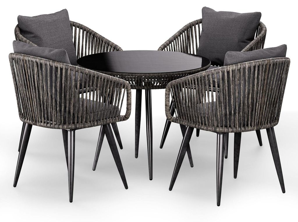 di volio Gartenmöbel Set RIETI - Grau, Sitzgruppe outdoor Produktbild 