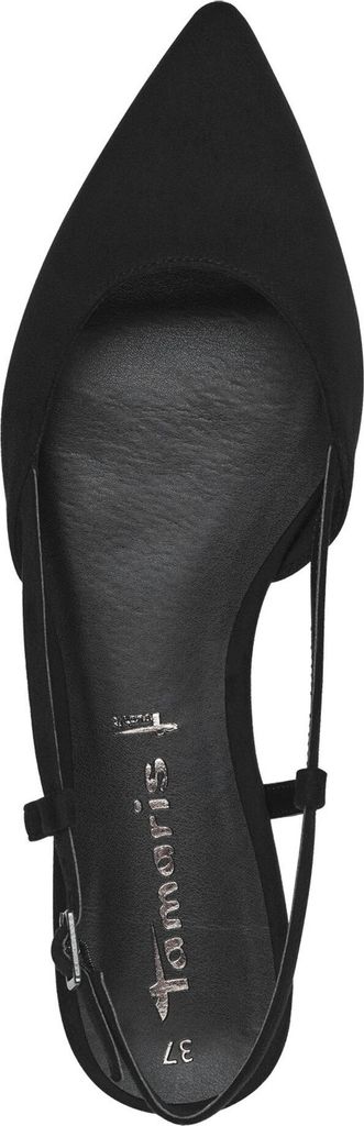 Tamaris Damen Pumps klassisch Slingback spitze Form 1-29404-42, Größe:38 EU, Farbe:Schwarz