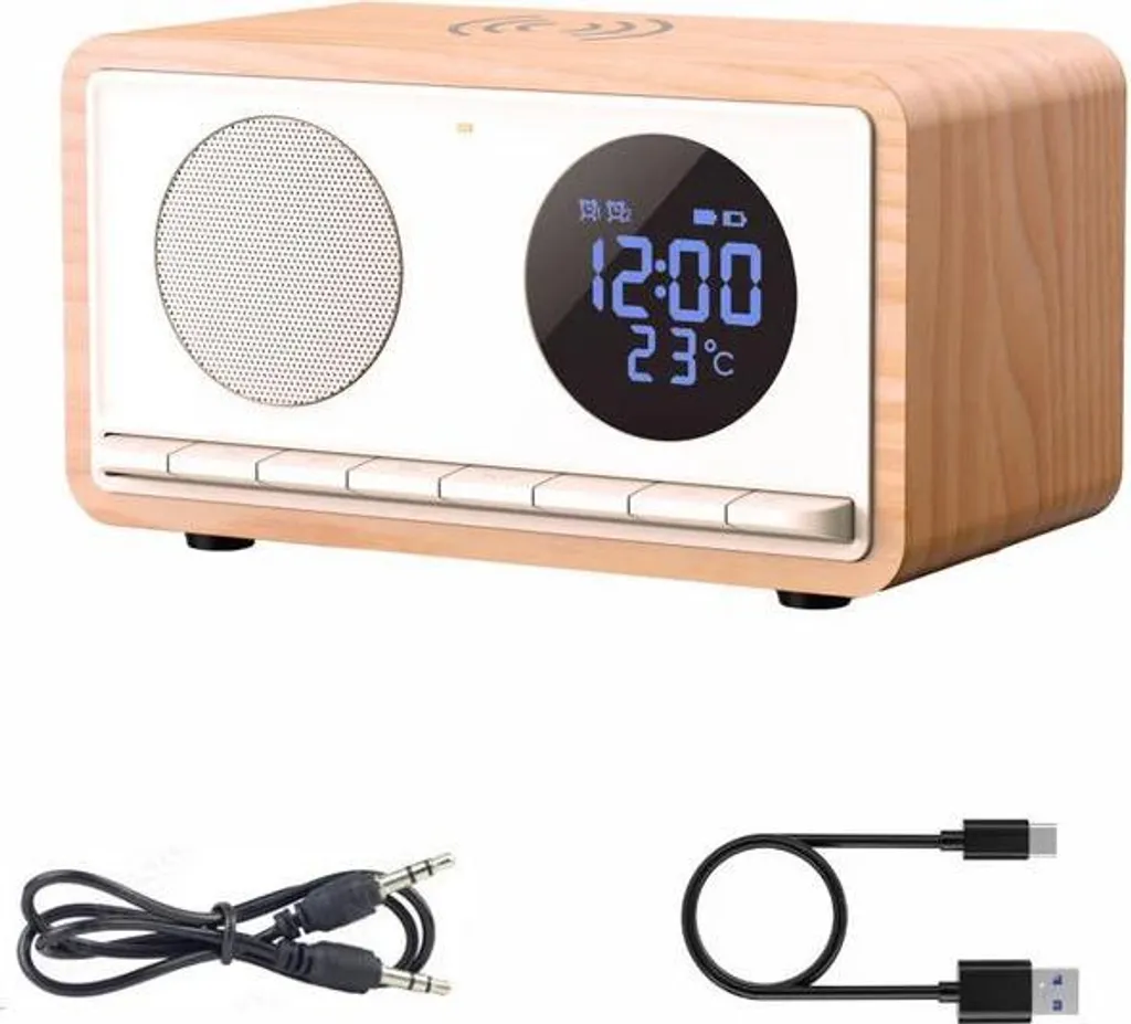 Radio-réveil Rimini RDI912W blanc pour éviter les pannes de batterie