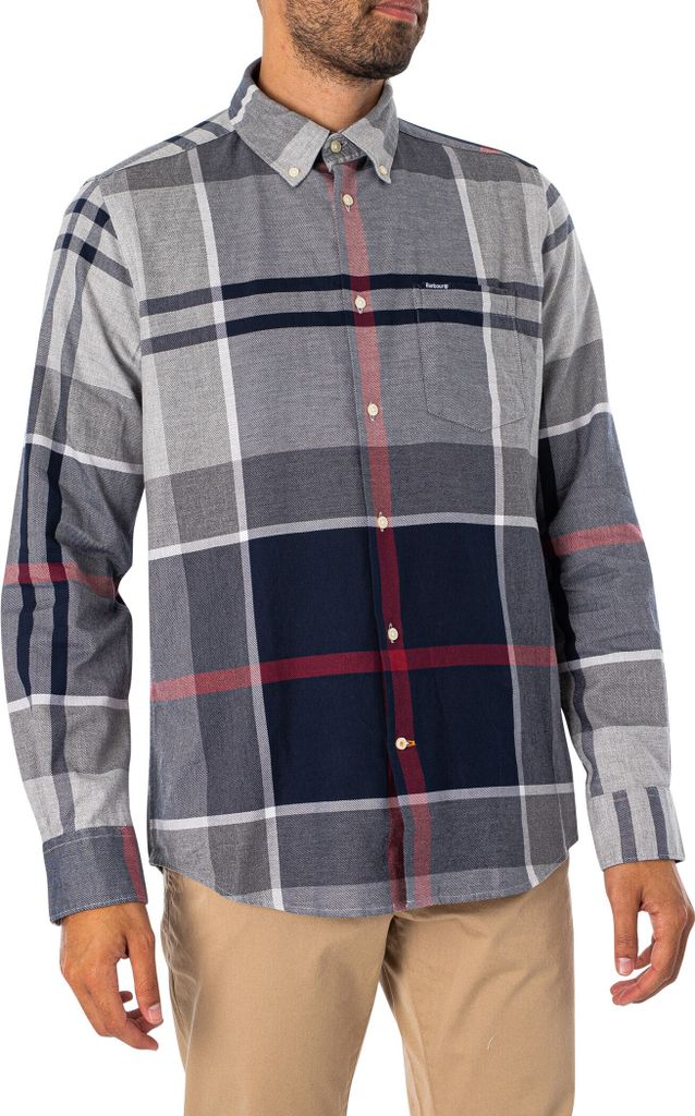 Barbour Maßgeschneidertes Schottenkaro-Hemd von Dunoon, Blau XXL