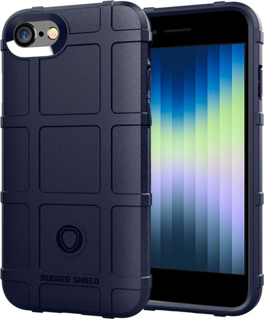 Für iPhone SE 2022 / SE 2020 Full Coverage Shockproof TPU Case(Blue)