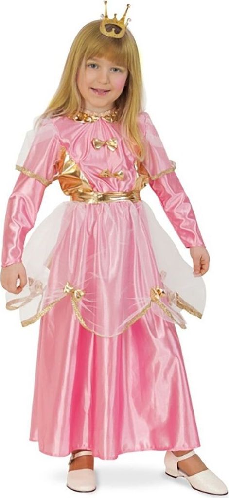 Prinzessin Kostüm Annabell für Kinder Gr. 104-128 Kleid rosa Fasching Karneval Fasching Karneval Mottoparty Kindergeburtstag