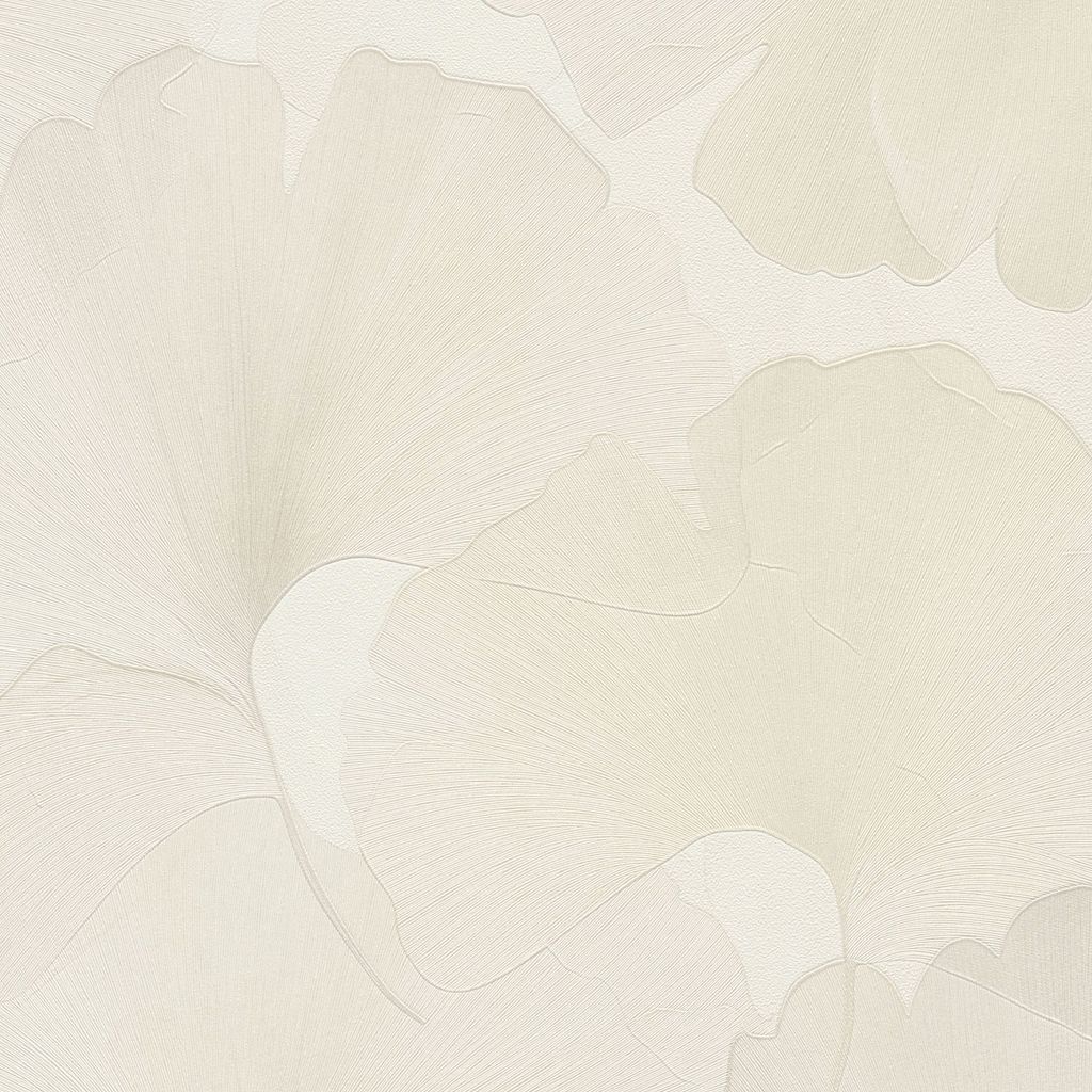 Close-up of a floral pattern wallpaper.