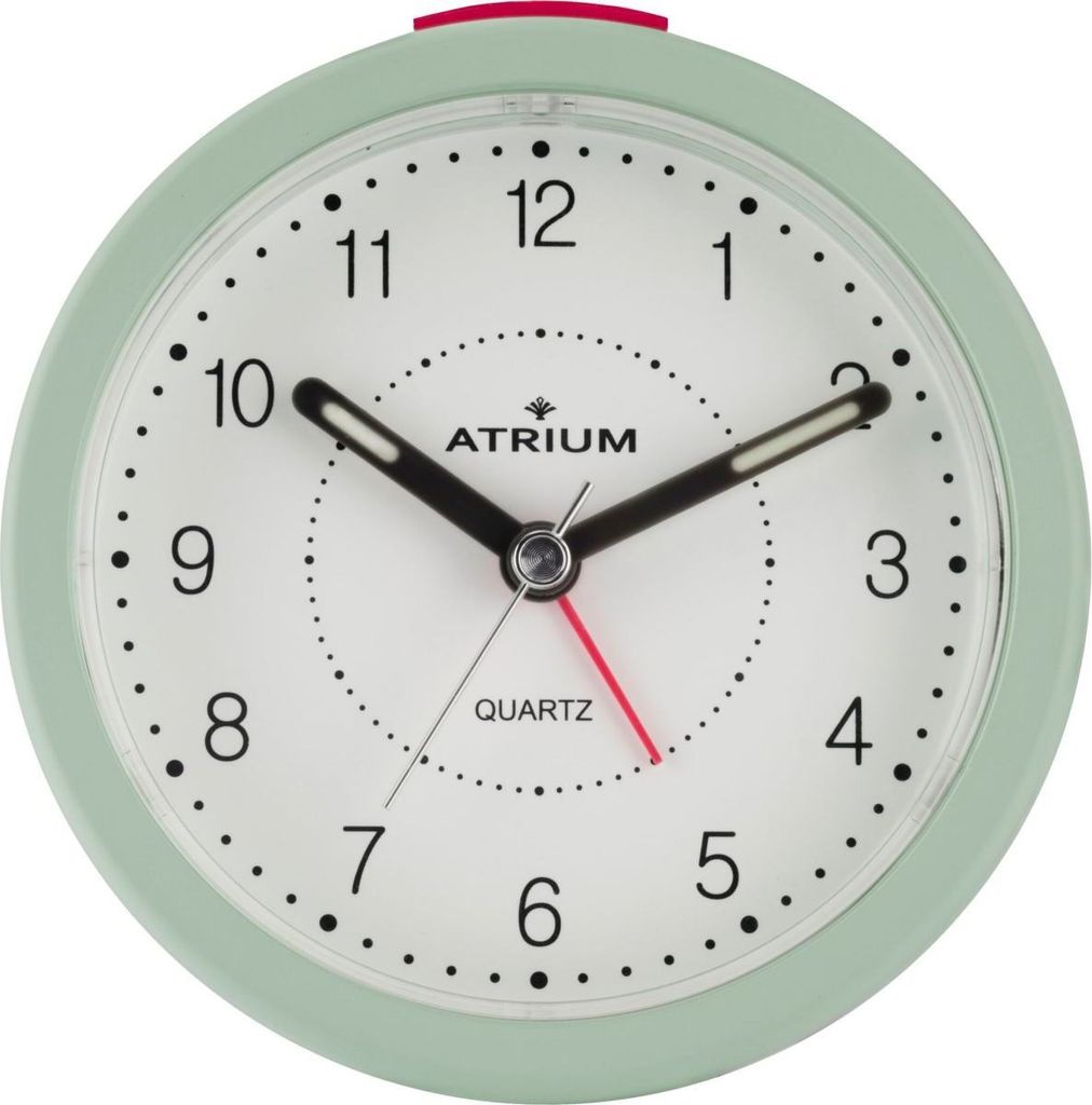 A close-up view of an alarm clock.