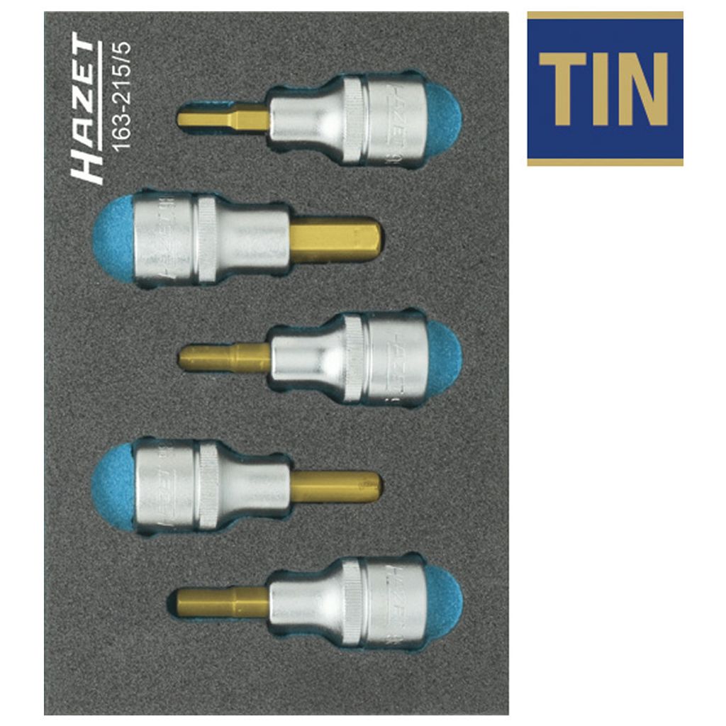 Hazet Bit set 1/2 (12.5 mm) 5-piece 163-215/5