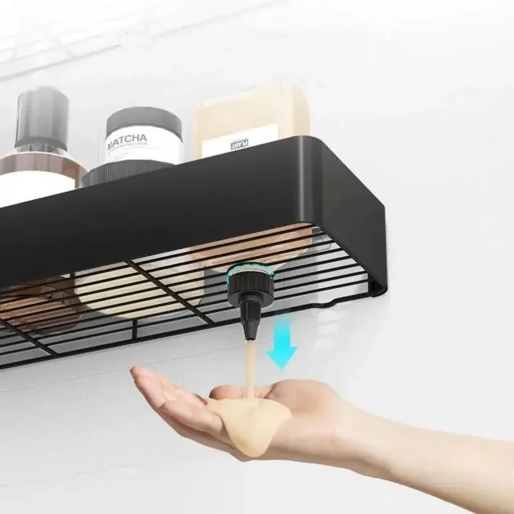 Panier de douche inox anti-rouille sans perçage à évacuation rapide - 6