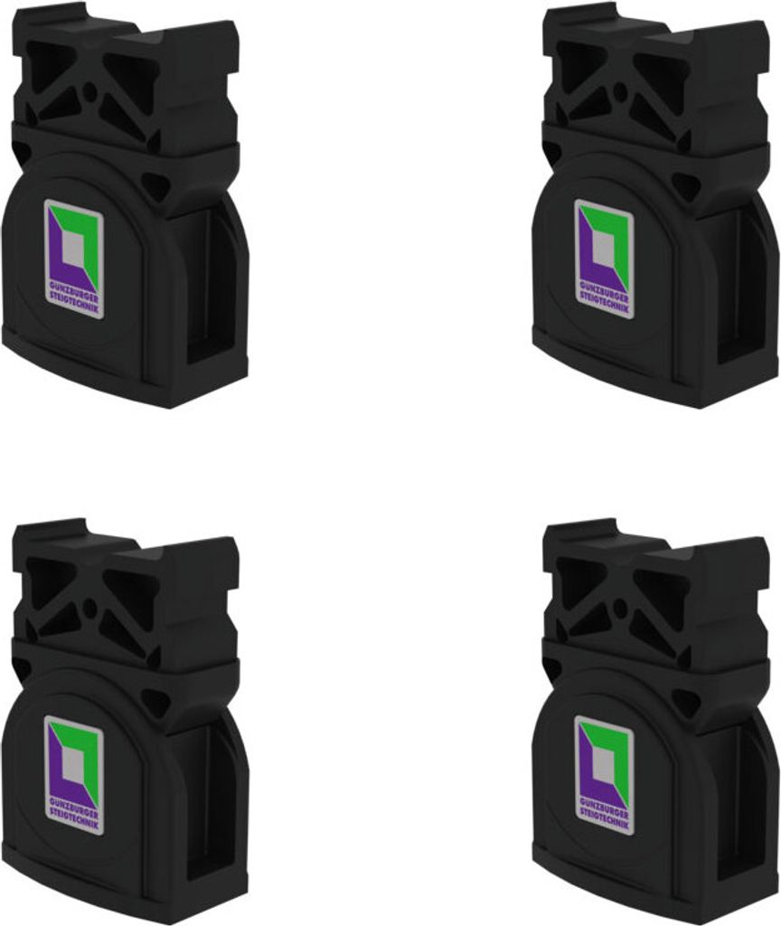Günzburger Steigtechnik 4x nivello-Innenschuh Baujahr 2005 - 2018 85 x 25 mm - 019203