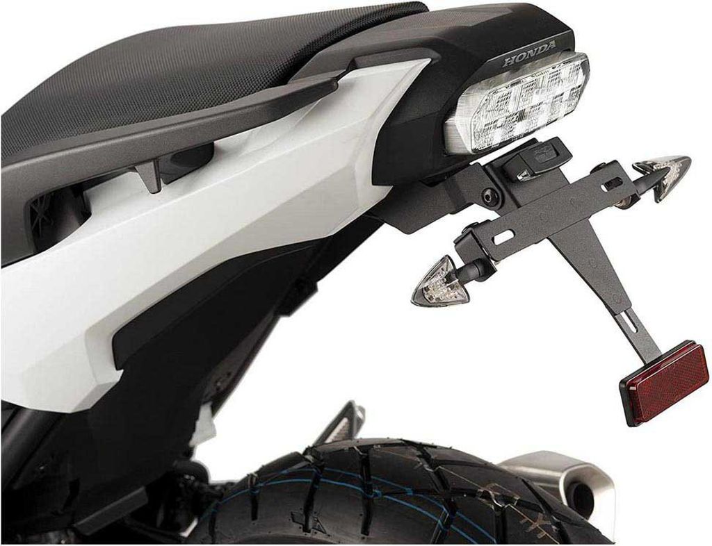 Puig Honda Integra 750 17-19/nc700x 16-17/nc750s/nc750x 16-19 Kennzeichenhalter Schwarz Schwarz One Size