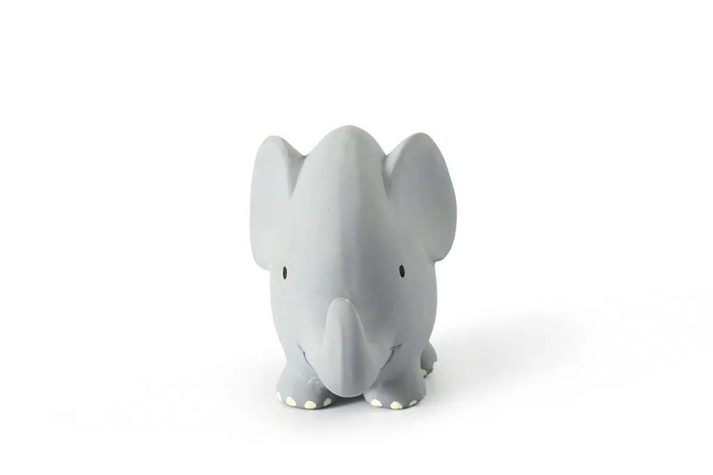 Jouet de bain éléphant sans trou en caoutchouc naturel pour nouveau-né