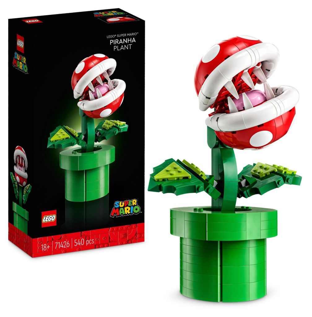 Kit de construction Super Mario, plante piranha, pour Image du produit 