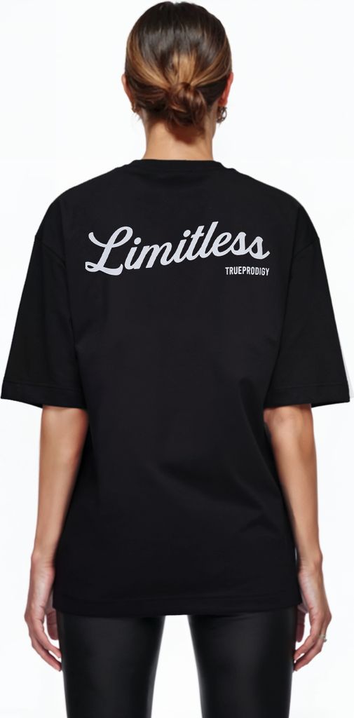 Kai F Damen Oversize-Shirt Logoprint Rundhals dicker Stoff Rundhals