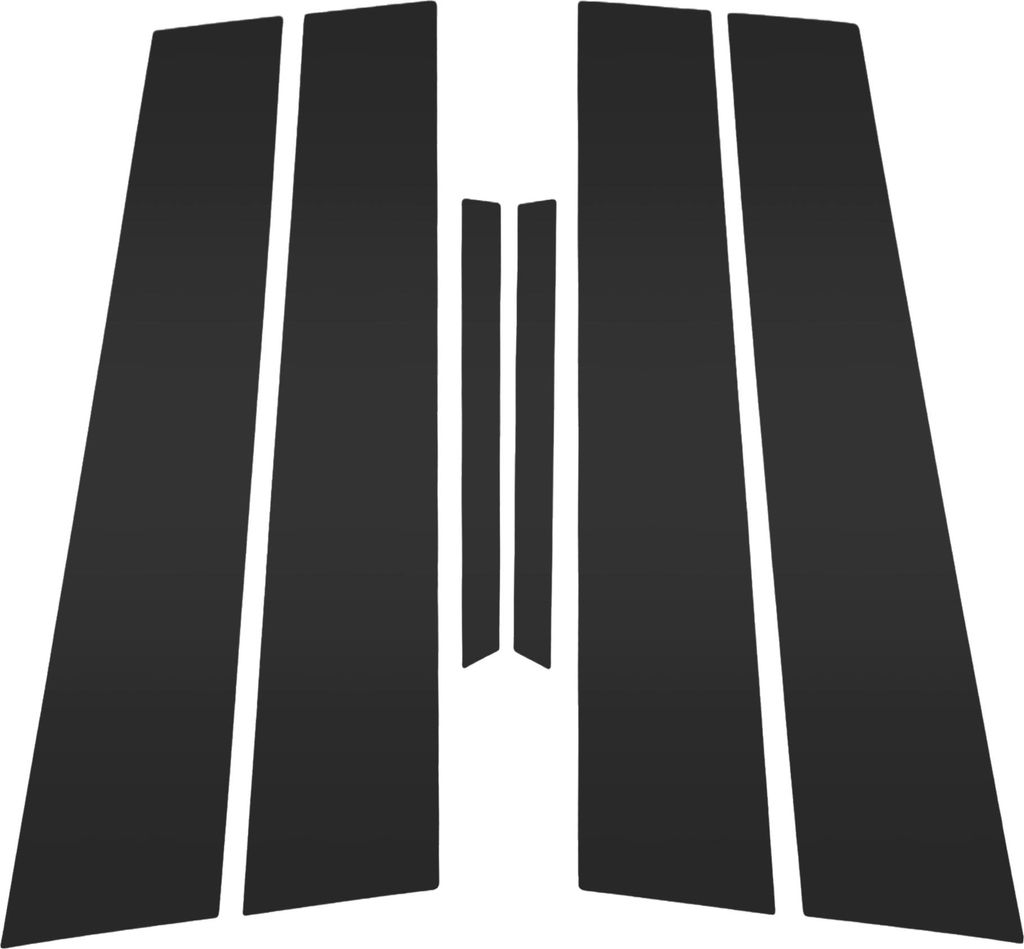6 Stück Front Heck Links Rechts Auto Türsäulenfensterleiste für Toyota Reiz 2010-2016 Anti-Kratzer-Aufkleber Türsäulenabdeckung Außenverklei...