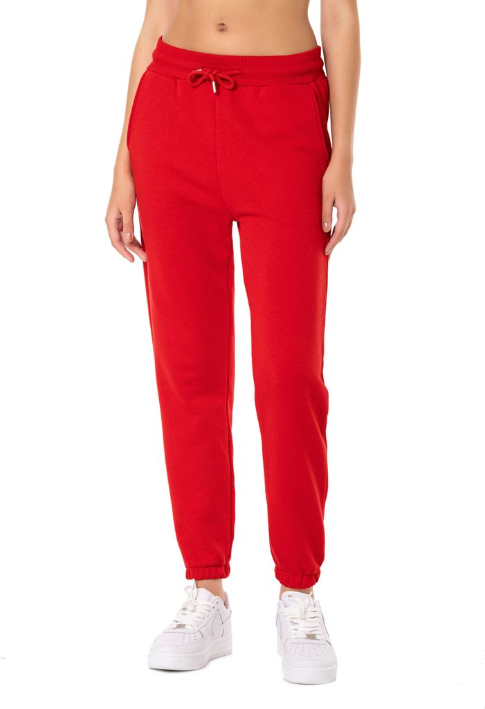 Red Bridge Damen Hose Jogginghose Freizeithose Rot L