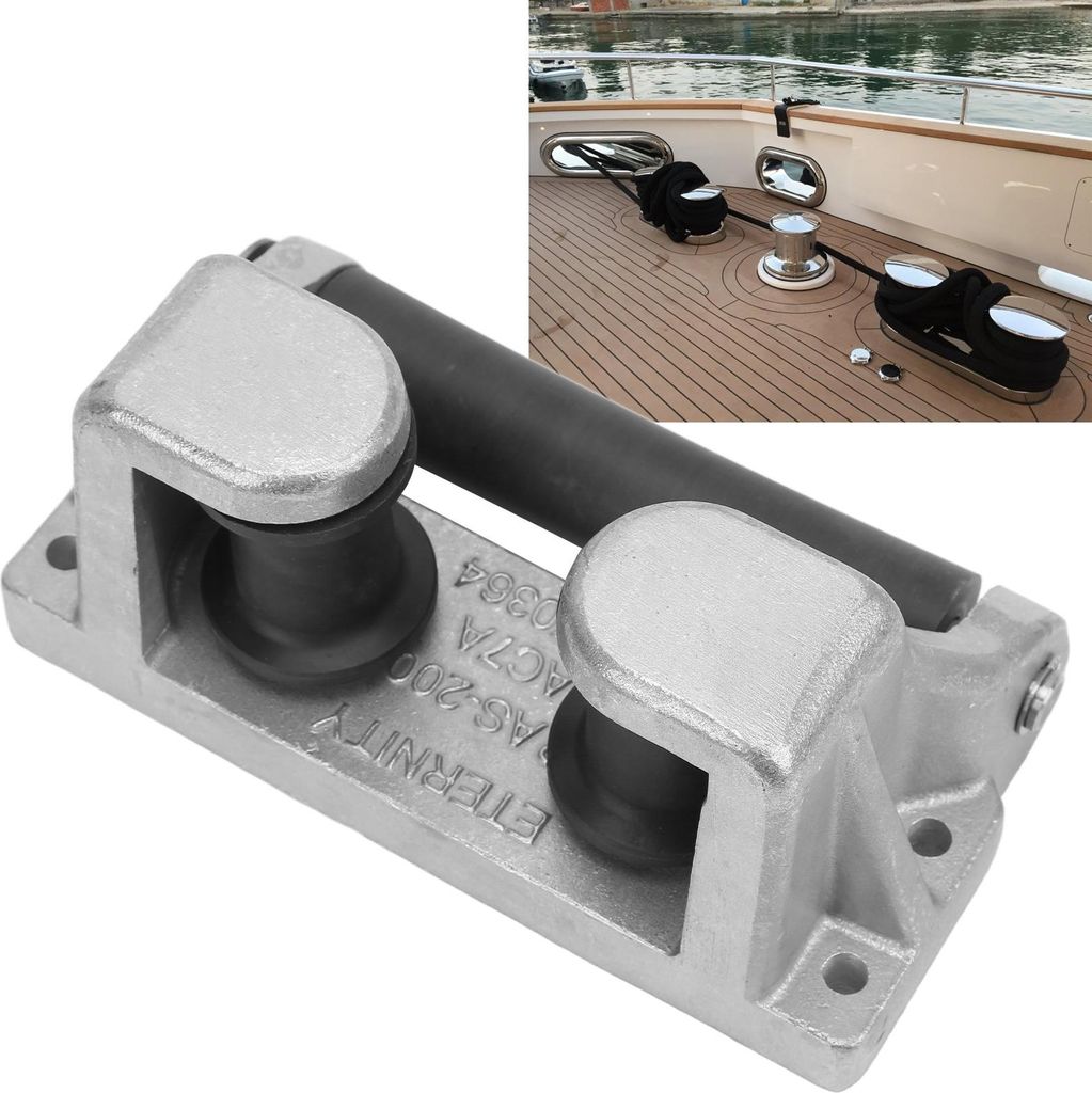 Bootsbogen-Seilführungsrolle, Aluminium, rostfrei, Klampe, Poller, Unterlegkeil, Rad, Zubehör für Marine