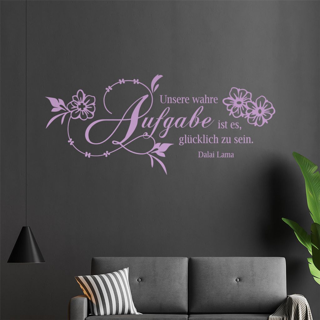 Unsere Wahre Aufgabe... Wandtattoo in 6 Größen - Wandaufkleber Wall Sticker - Dekoration, Küche, Wohnzimmer, Schlafzimmer, Badezimmer