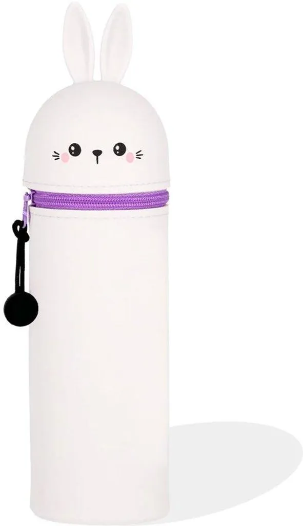 Support de bureau multifonction en silicone motif lapin pour fournitures