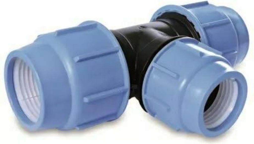PE-T-Stück 110-90-110 mm BLAUE DICHTUNG PN10