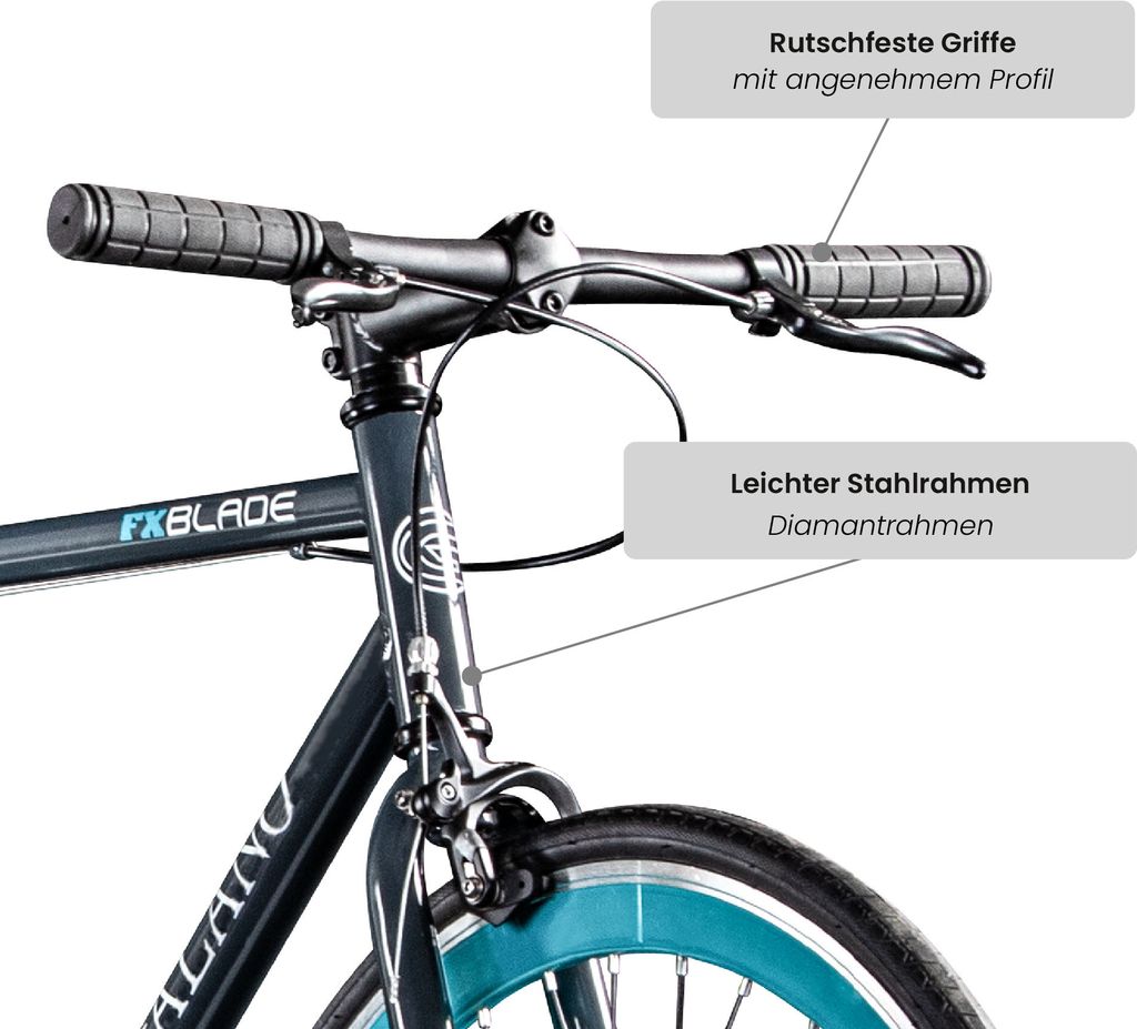 Galano Blade Fixie Fahrrad 28 Zoll Singlespeed 165 - 195 cm Produktbild 6