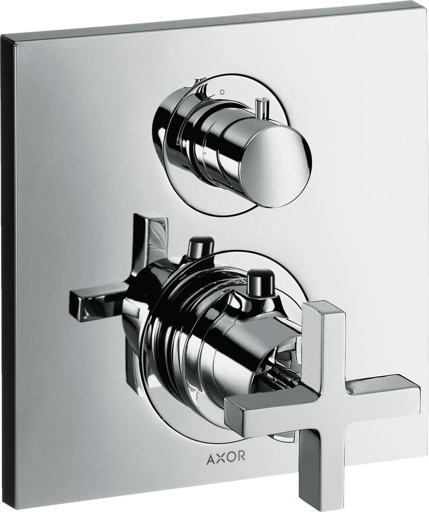 Thermostat AXOR CITTERIO UP m Abstellventil und Kreuzgriff Produktbild 