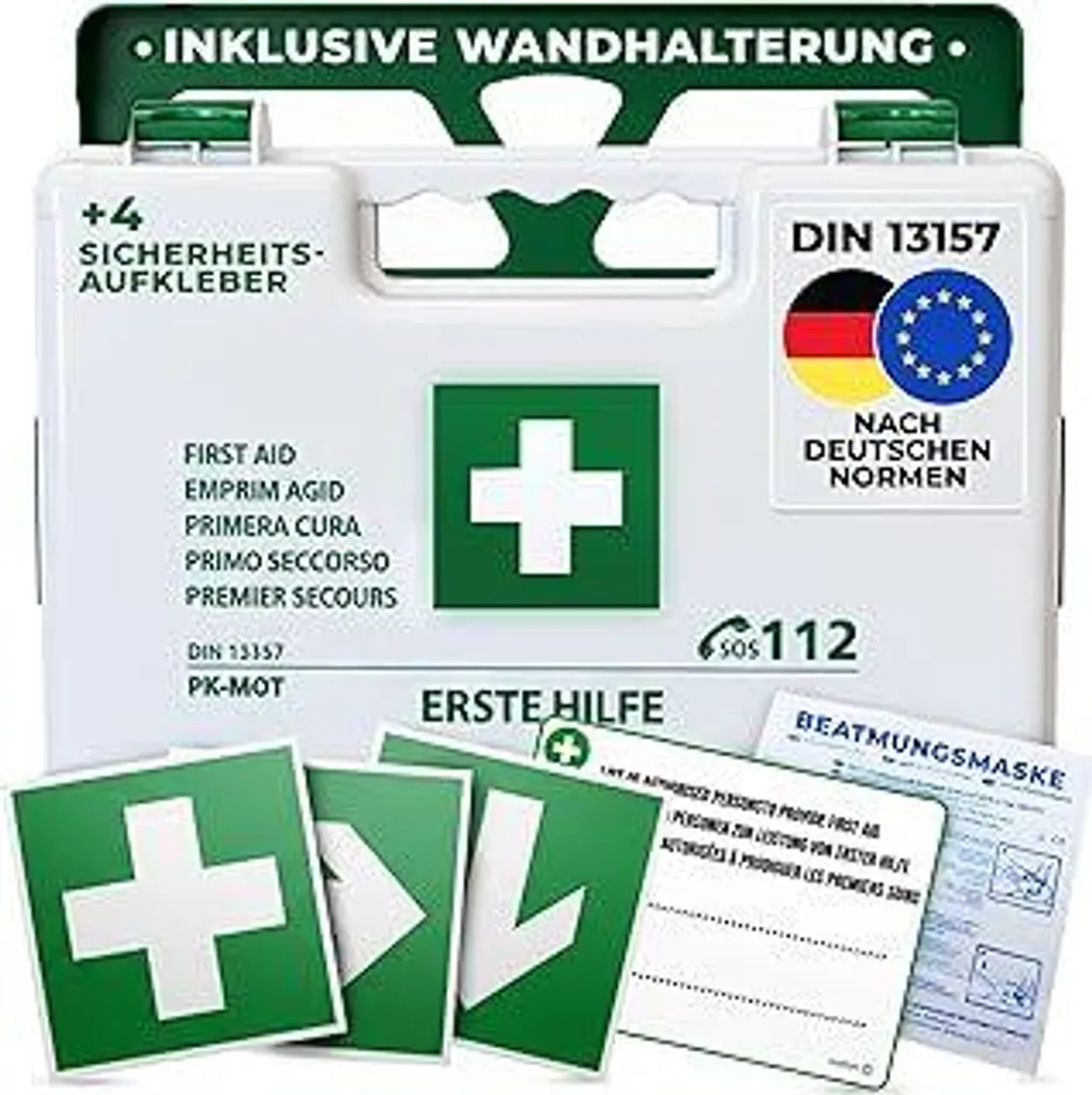 notlok Safety Work Cassetta Pronto Soccorso Bianca DIN 13157 Completa