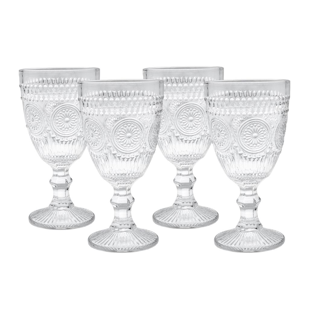 1.06 Verre à vin Mandala transparent - ca. 300ml / Set de 4 Image du produit 