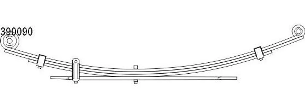 Ressort suspension pour charge lourde Hyundai H-1 OE 551004A200 1 unité
