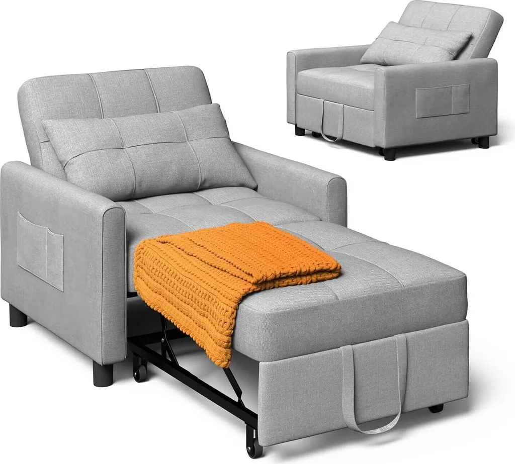 Canapé-lit avec fonction sommeil Bealife AR24 et coussins assortis