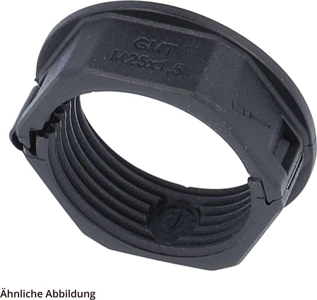 FLEXA Gegenmutter, teilbar M50x1,5 für Verschraubung M50 GMK-Duo Farbe schwarz Schutzart IP54 - 1 Stück