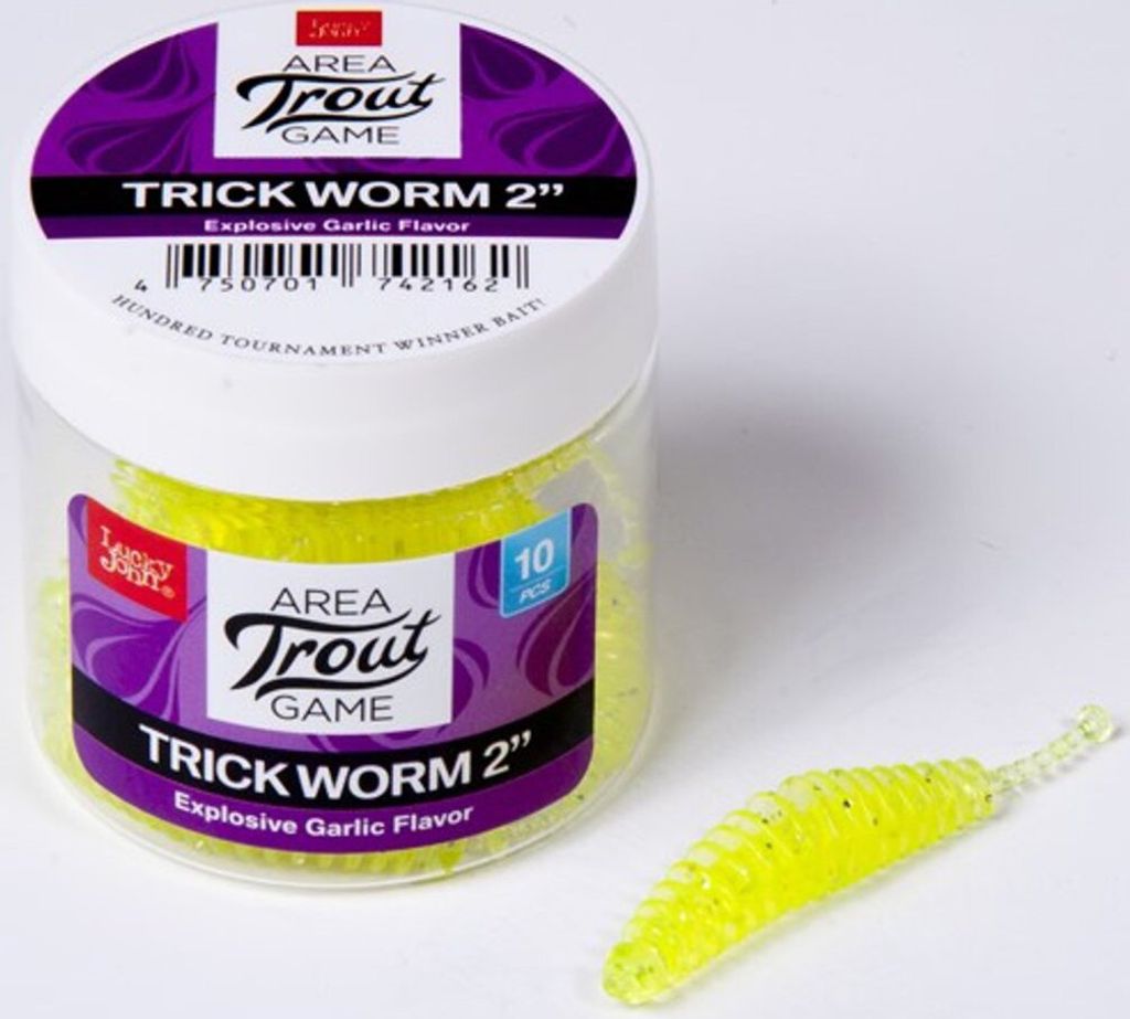 Lucky John Trick Wurm 2" 10Stück - Farbe 071