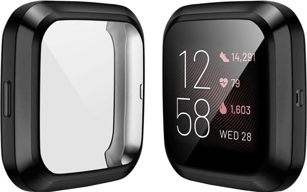 Strap-it Fitbit Versa 2 TPU-Schutzhülle (Schwarz) Produktbild 