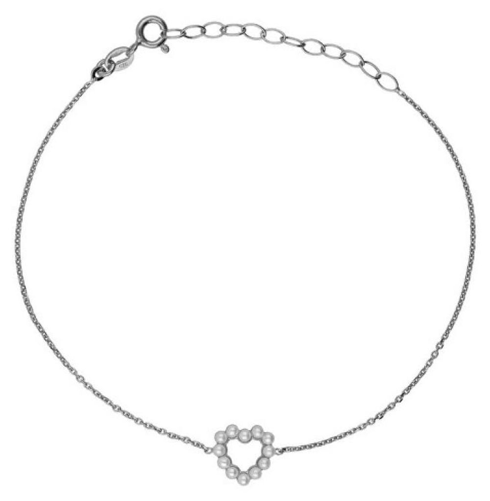 Silberarmband Herz mit Perlen Sera A5576-00HP