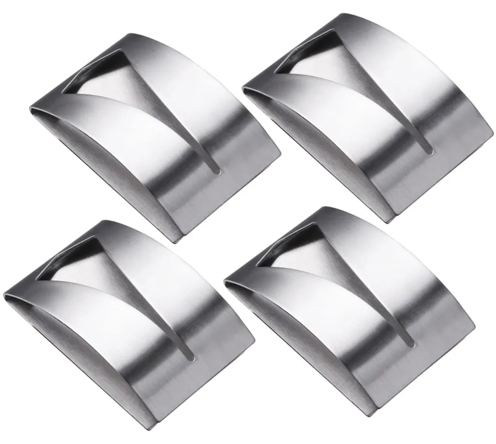 Accroche-serviette mural en acier inoxydable lot de 4 format compact