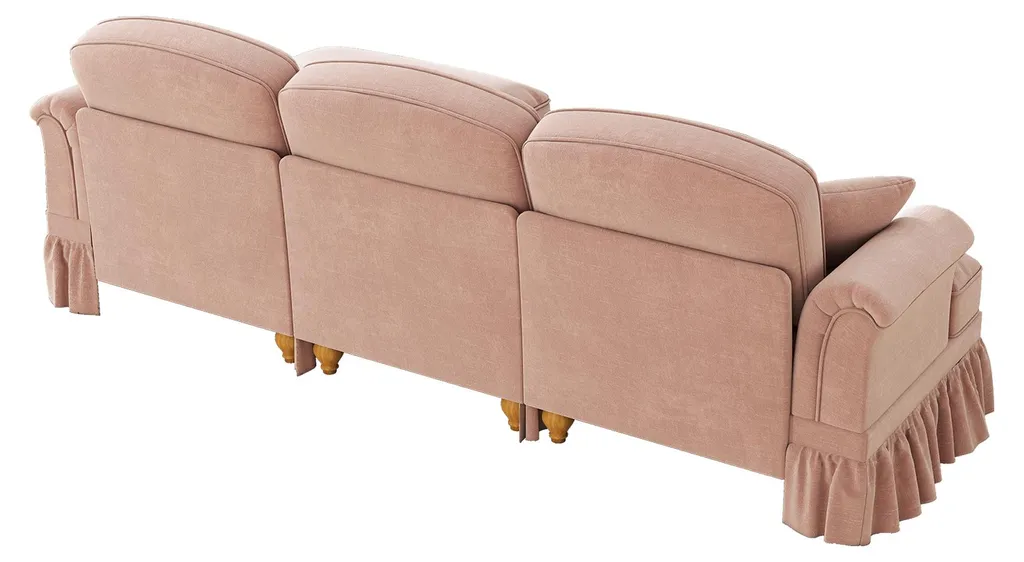 Canapé d'angle confortable en chenille pour optimiser votre coin salon - 6