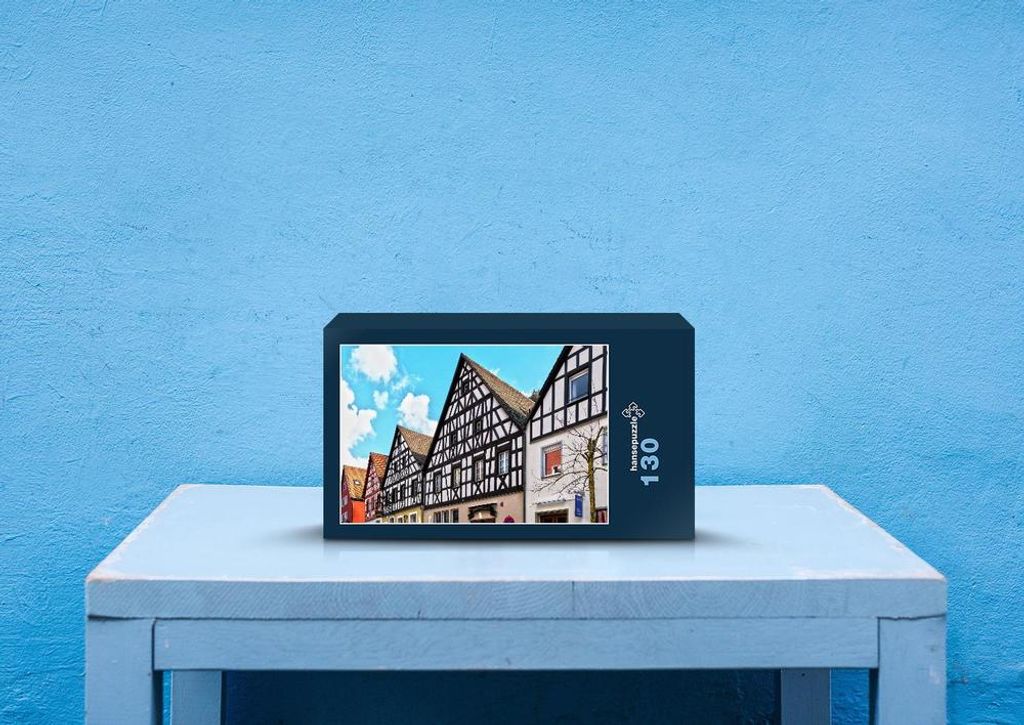 hansepuzzle 69001 - Deutschland Puzzle, 130 Teile, Hintergründe, 28,7 x 20,0cm mit hochwertiger Aufbewahrung, Kartonbox & Beutel