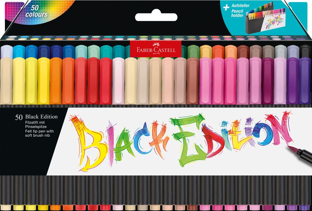 Faber-Castell 116454 - Crayons-feutres 50 pièces avec Image du produit 