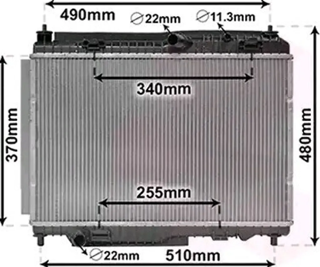 Solution surchauffe : Radiateur VAN WEZEL pour FORD Fiesta et ECOSPORT